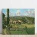 Landskapsbild med betesmarker, Pontoise - Camille Pissarro — väggpresentation av konstverket