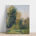 Reproduktion av målningen Landskapsbild med Två Personer, Éragny, Höst - Camille Pissarro