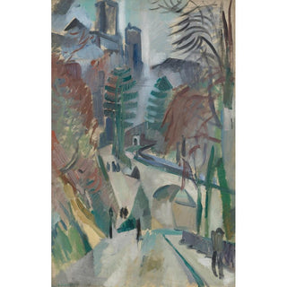 Paysage de Laon - Robert Delaunay | Reproduction Tableau Décoration murale affiche copie
