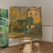 Reproduktion av målningen Landskap av Rivieran Liguria, Italien - Carl Moll