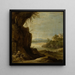 Landskap i söder med Saint Antoine l'Ermite - David Teniers den yngre — inramlat konstverk på väggen