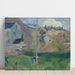 Reproduktion av målningen Landskapsmålning i Bretagne, Le Moulin de David - Paul Gauguin