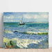 Reproduktion av målningen av marint landskap nära Saintes-Maries-de-la-Mer - Vincent Van Gogh