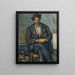 Reproduktion av målningen Landsbygdsmänniska sittande - Paul Cézanne