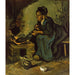 Reproduktion av målningen av bonden som lagar mat - Vincent van Gogh