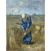 Reproduktion av målningen av bondgård som binder sädesslag (Efter Millet) - Vincent van Gogh