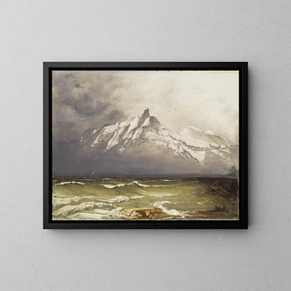 Nordland - Peder Balke — inramlat konstverk på väggen