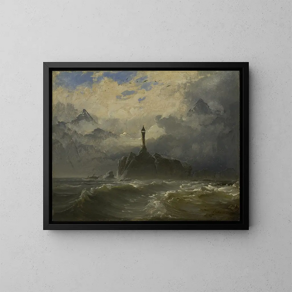 Marine Målning - Peder Balke — inramlat konstverk på väggen