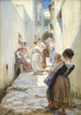 En gata i Torello Italien - Peder Severin Krøyer — vy av konstverket