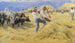 Battage i Abruzzerna, Civita d'Antino - Peder Severin Krøyer — vy av konstverket