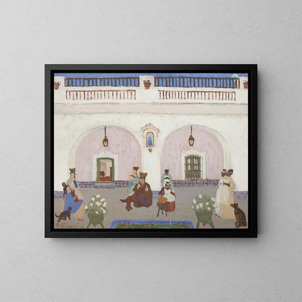 Pâte de coing - Pedro Figari — inramlat konstverk på väggen