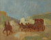 En diligens - Pedro Figari — vy av konstverket