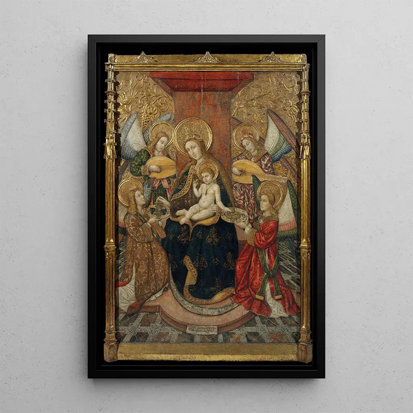Vierge et anges - Pedro García de Benavarre — inramlat konstverk på väggen