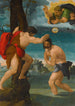 Le baptême du Christ - Pedro Machuca — vy av konstverket