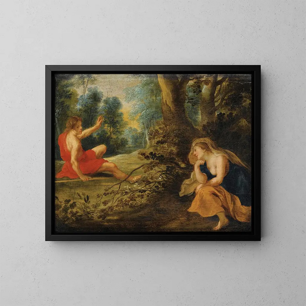 Céphale och Procris - Peeter Simons — inramlat konstverk på väggen