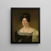 Portrait av Sara Catarine Lorentz - Pehr Berggren — inramlat konstverk på väggen