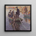 Pèlerins dans une barque - Carl Wilhelmson — inramlat konstverk på väggen