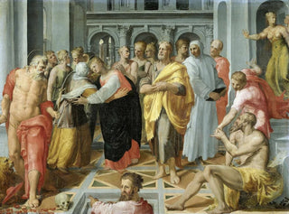 Pellegrino Tibaldi - Visitation Meeting of Mary and Elizabeth in the Presence of Saints Joseph and Jerome.webp