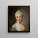 Portrait d'Izabela Lubomirska née Czartoryska - Per Krafft l'Ancien — inramlat konstverk på väggen