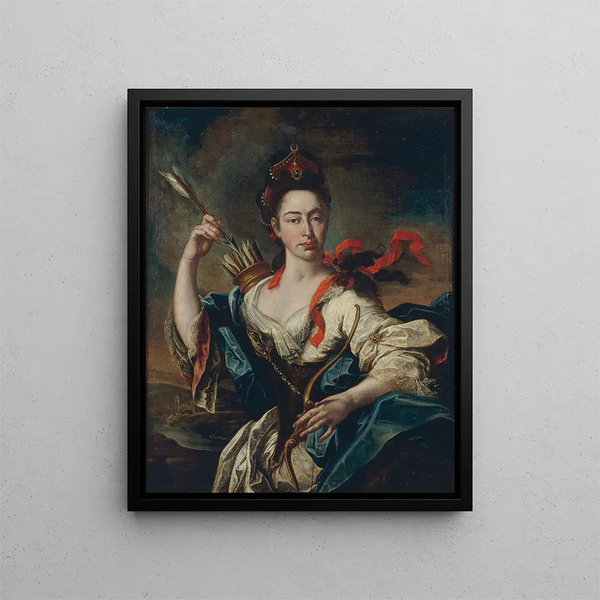 Pere Crusells - Portrait of a Woman with Attributes of Diana.webp