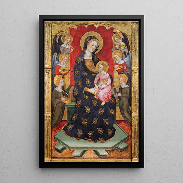 Vierge des Anges - Pere Serra — inramlat konstverk på väggen