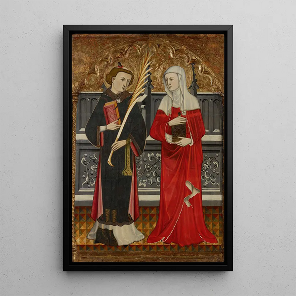 Saint Étienne och Sainte Marie-Madeleine - Pere Vall — inramlat konstverk på väggen