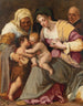 Jungfru Maria med barnet, med heliga Elisabeth barnet, helige Johannes Döparen och en jesuit - Peter Candid — vy av konstverket