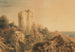 Vue du château de Lympne, Kent - Peter De Wint — vy av konstverket