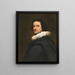 Portrait of a gentleman - Peter Franchoys — inramlat konstverk på väggen