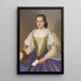 Portrait of Anna Efrnkov - Peter Michal Bohúň — inramlat konstverk på väggen