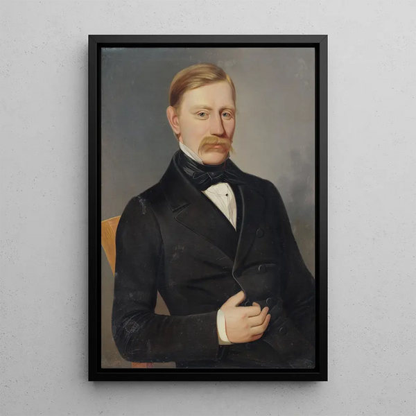 Portrait av August Horislav Krmry - Peter Michal Bohúň — inramlat konstverk på väggen