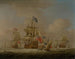 Men of War och en Sloop - Peter Monamy — vy av konstverket