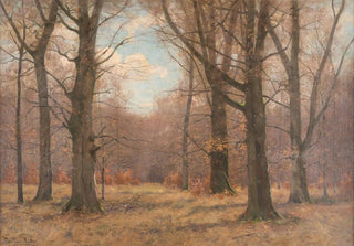Peter Paul Mller - Late fall in the beech forest.webp