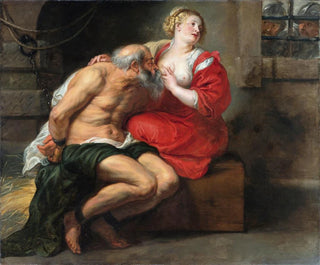 Cimon och Pero, den romerska välgörenheten - Peter Paul Rubens — vy av konstverket