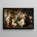 Diane och Callisto - Peter Paul Rubens — inramlat konstverk på väggen