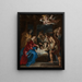 L'Adoration des bergers - Peter Paul Rubens — inramlat konstverk på väggen