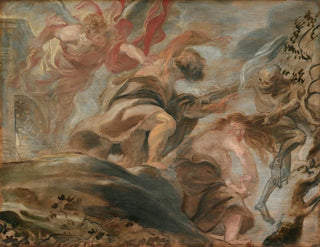 Utvisningen ur Edens lustgård - Peter Paul Rubens — vy av konstverket