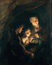 Äldre kvinna med en korg kol - Peter Paul Rubens — vy av konstverket