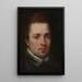 Portrait av en ung man - Peter Paul Rubens — inramlat konstverk på väggen