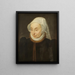 Portrait av Adriana Gras - Peter Paul Rubens — inramlat konstverk på väggen