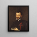 Portrait de Benedictus Arias Montanus - Peter Paul Rubens — inramlat konstverk på väggen