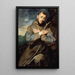 Saint François - Peter Paul Rubens — inramlat konstverk på väggen