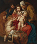 La Sainte Famille avec sainte Élisabeth, saint Jean et une colombe - Peter Paul Rubens — vy av konstverket