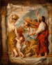 Israéliterna samlar manna i öknen - Peter Paul Rubens — vy av konstverket