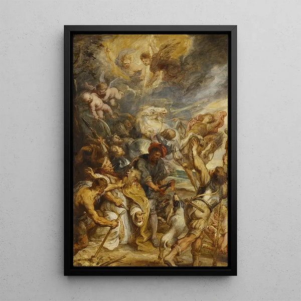 Le Martyre de Saint Livinus - Peter Paul Rubens — inramlat konstverk på väggen