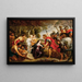 La rencontre de David et Abigaïl - Peter Paul Rubens — inramlat konstverk på väggen