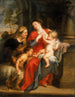 La Vierge à l'Enfant avec sainte Élisabeth et saint Jean-Baptiste - Peter Paul Rubens — vy av konstverket