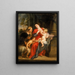 La Vierge à l'Enfant avec sainte Élisabeth et saint Jean-Baptiste - Peter Paul Rubens — inramlat konstverk på väggen