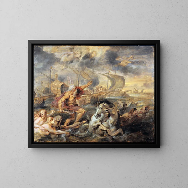 Le voyage du cardinal infant Ferdinand d'Espagne de Barcelone à Gênes en avril 1633 - Peter Paul Rubens — inramlat konstverk på väggen