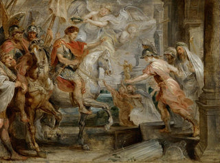 Constantin den store triumfatoriska intåg i Rom - Peter Paul Rubens — vy av konstverket